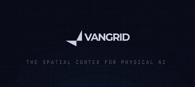 A dark blue banner displaying the white 'VOLGRID' logo with the tagline 'THE SPATIAL CORTEX FOR PHYSICAL AI' beneath it.