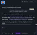 The image appears to be a screenshot of a webpage with mostly illegible text, likely related to the announcement that an AI agent purchased hashpower and mined Bitcoin on BASED Pool, as referenced in the accompanying post.