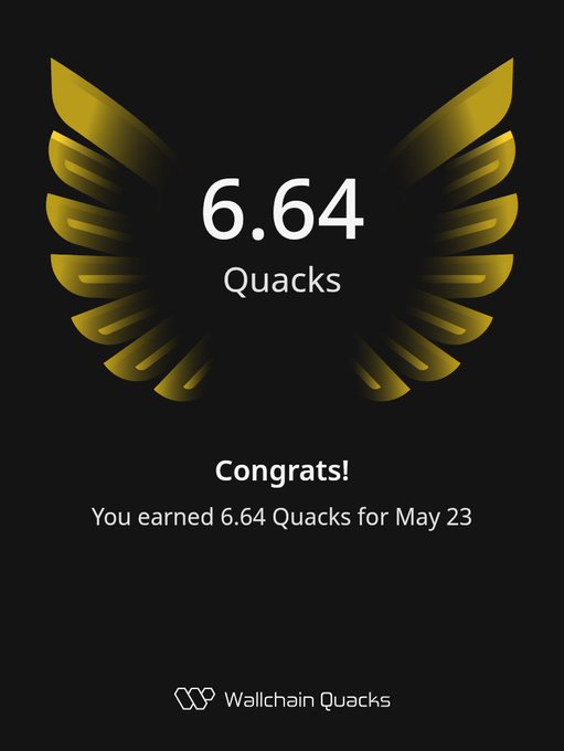 urn of gold and black feathers, with a 6.64 Quacks achievement displayed on the right side.