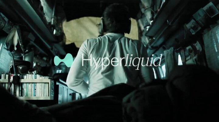 The image shows an advertisement for a company called 'HYPERLID' that specializes in selling premium sound quality products at prices $SOL less than their competitors. The advertisement features two people standing in a dimly lit room, with one person wearing white clothing and holding a product related to the advertised brand of headphones or speakers.