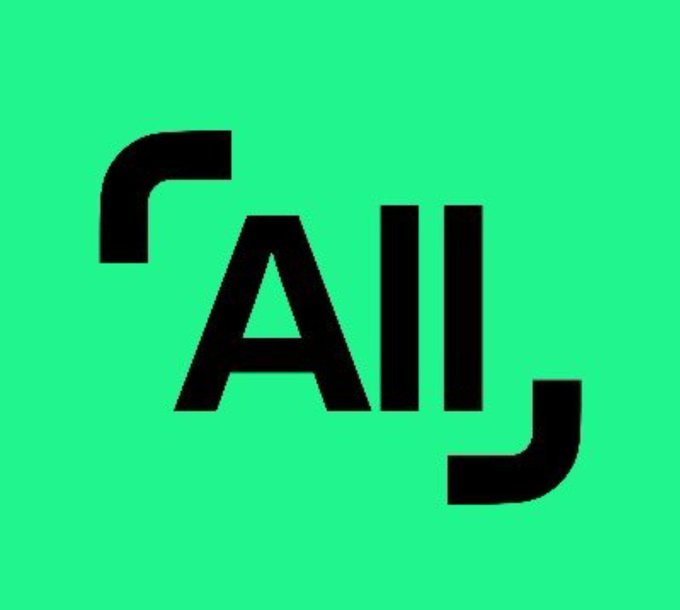 A green square logo featuring the word 'All' in bold black lettering with stylized bracket-like corner elements on the top-left and bottom-right.