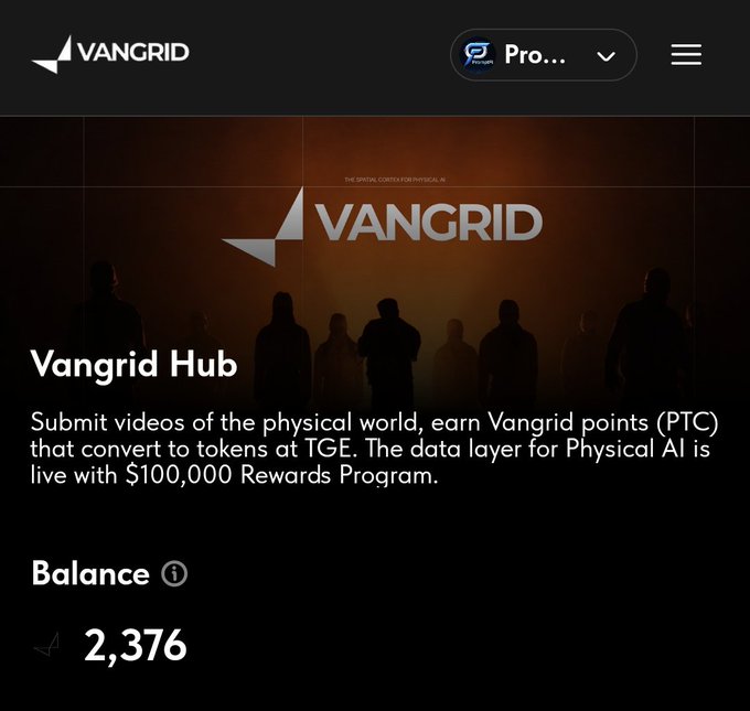 The image shows a screenshot of a webpage for Vangrid Hub, which is a video editing software aimed at Physical AI applications. A message appears below an advertisement stating that the real-world data is the #1 bottleneck for Physical AI. The screenshot includes a person's profile and information on the software. However, it does not provide any specific details about the video editing process or how to use the software effectively.