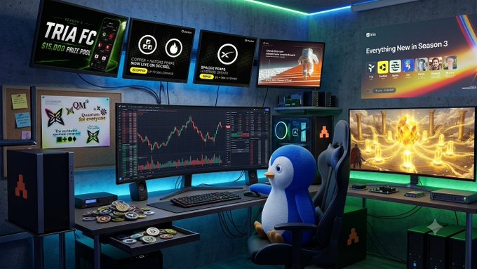 In a room with lots of screens a small penguin sits in a chair. The accompanying quote describes how it is difficult to get excited about updates that solve common problems.