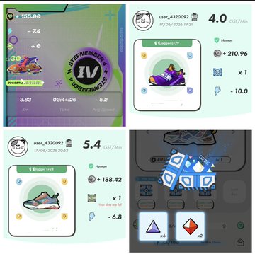 The image is a screenshot of a mobile phone game that displays information about the user's progress, such as their current level or score. The screen shows three different options related to the game settings, each with its own icon representing a step in the gameplay process. In addition, there are various pieces of text and numbers associated with the game's interface.