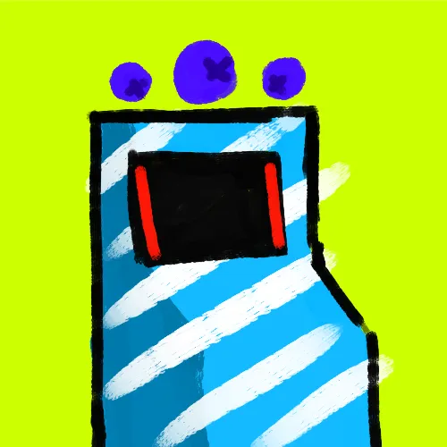 A stylized drawing of a blue printer machine with three purple orbs above it against a bright yellow background, symbolizing the $PRINTER token's printing/machine concept as the post highlights its potential undervaluation at a ~$1.5M market cap ahead of its upcoming stock vote and treasury capital allocation.