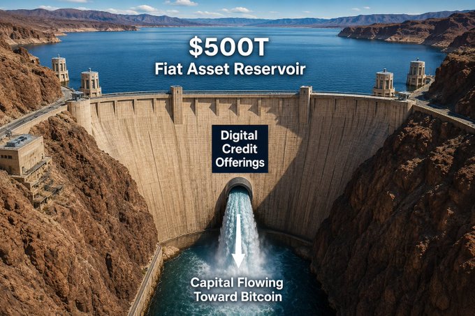 The image shows a huge dam with water flowing through it, surrounded by mountains. There are also some buildings near the dam. At the bottom of the image, there is text that says "I'm sick of it. The Bitcoin gloom and disappointment". This suggests that there might be something about Bitcoins or digital currency that has caused disappointment to someone else in this particular image context.