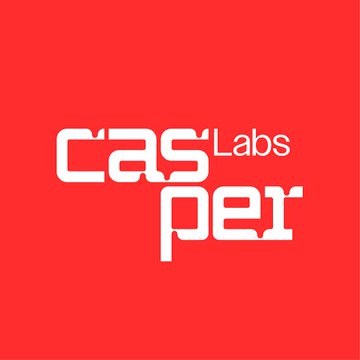 A red square logo with white stylized text reading 'casper Labs'.