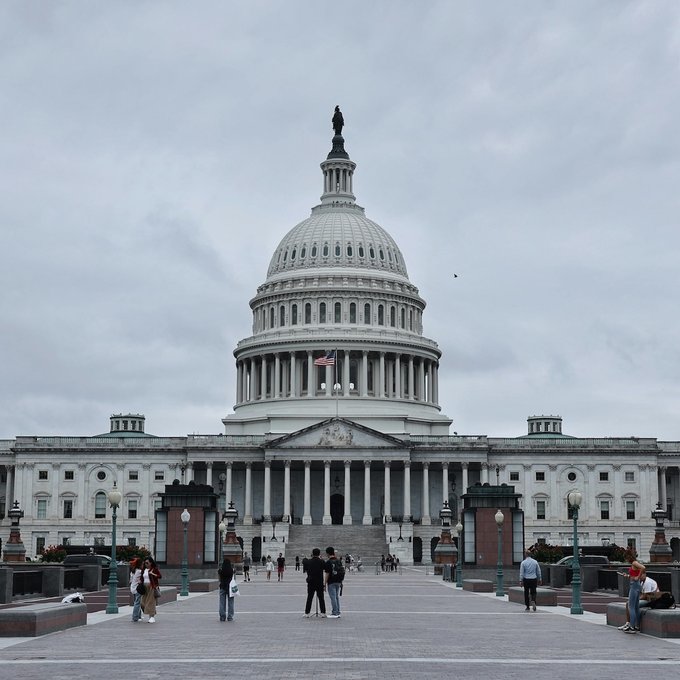 The U.S. Capitol Building in Washington, D.C., where the House Ways and Means Committee released a 114-page crypto tax bill ahead of Wednesday's markup, covering wash sales, mining, staking, and a $10 de minimis transaction fee exception.