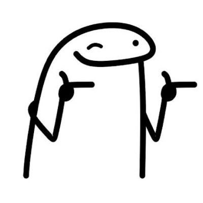 A minimalist black-and-white cartoon doodle of a smiling lizard-like creature, used as a meme character representing the $FLORK token. The image humorously projects confidence about the coin's future market success, implying that this simple, viral character could become a multi-billion dollar brand.