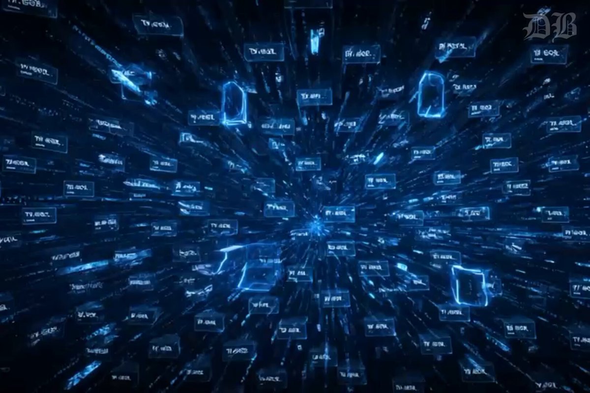 The image shows a close-up view of a blue screen filled with small squares, which appear to be floating in space. The squares are arranged in various patterns and sizes, creating an abstract and visually striking scene. The text "FINAL BLOCK: Why USDT is worth more than the Dollar in Venezuela In theory, a dollar is a dollar in practice... not in Venezuela." is present on the image, which seems to be related to the post about the value of Bitcoin compared to the US dollar in Venezuela.

The image does not provide any specific information about the content or context of the post. It could be an advertisement for a cryptocurrency or simply a discussion about the value of Bitcoin relative to other currencies like the US dollar. The focus on the floating squares and their arrangement creates a sense of depth and complexity, which may evoke curiosity in viewers about what the image represents or its connection to the post's content.