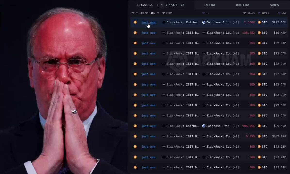 The image features a man wearing glasses, with his hands clasped together as if he's praying or deep in thought. The background of the image shows a computer screen displaying a list of names and numbers related to cryptocurrency trading. This suggests that the man might be involved in the world of cryptocurrency trading or has some knowledge about it.