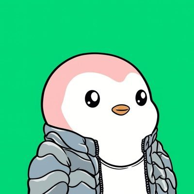 A cute cartoon bird character wearing a puffy gray jacket appears against a bright green background, embodying the confident and unapologetic spirit of a crypto trader who embraces risk and ignores critics while chasing memecoin gains.