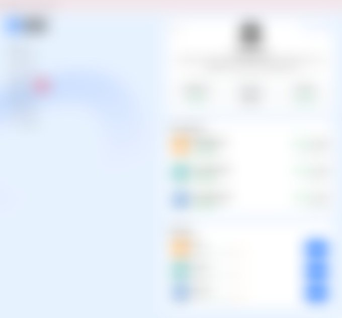 A blurred screenshot of a dashboard or portfolio interface on the Oisy platform, showing indistinct user data and metrics. The image appears to preview new DeFi features, including integration with Liquidium, being added to Oisy on the Internet Computer (ICP).