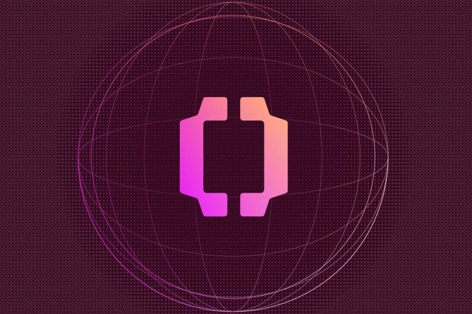 A stylized pink-to-orange gradient XRPL (XRP Ledger) logo set against a deep magenta sphere with wireframe grid lines, symbolizing the global, interconnected network backing the platform. The graphic visually reinforces the post's message about the XRPL's foundational role in supporting native stablecoins and decentralized exchanges through the new Open USD stablecoin consortium.