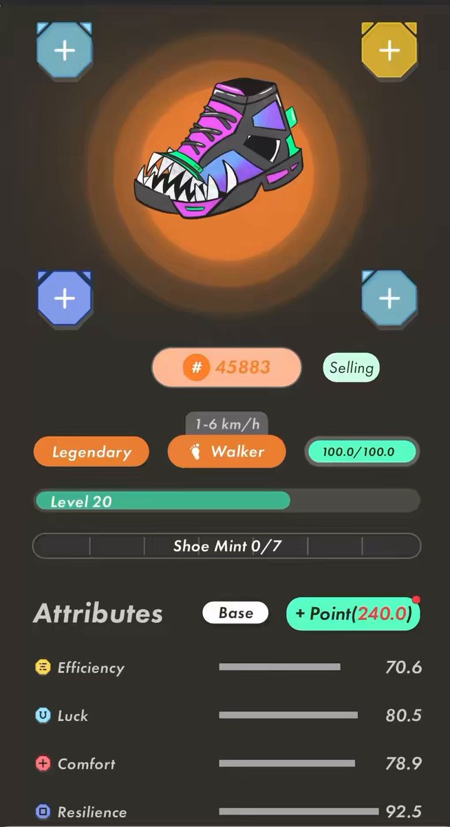 The image depicts an interactive user interface with several small squares, each containing different options or information for the viewer. The main feature of this interface appears to be a detailed description of shoe characteristics such as size, material, and color. The interface also includes various other details about the shoes, including their style and the price range for potential buyers. Additionally, there is an image of a person's foot in the upper left corner. It seems that someone has used this app or website to purchase a new pair of shoes based on the provided information.