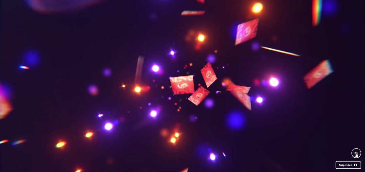The image features a large screen with a vibrant display of colorful lights against a dark background. The lights are scattered throughout the frame, creating an immersive visual experience for viewers. The text "another gacha platform from BONK?" suggests that there might be more information or details about this particular game or platform in the future.