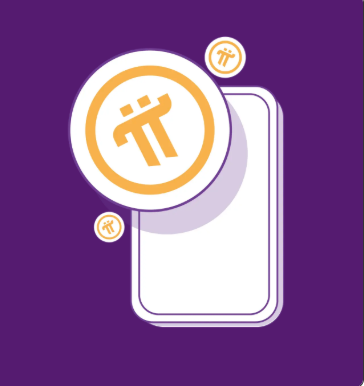 The image features a stylized purple illustration of a smartphone displaying the Pi cryptocurrency logo (π) prominently on its screen, accompanied by smaller floating Pi coin icons. This visual reinforces the message "1π = 1π — One Pi, One Global Unit of Value," symbolizing Pi as a unified, universally accessible digital currency accessible through mobile technology.