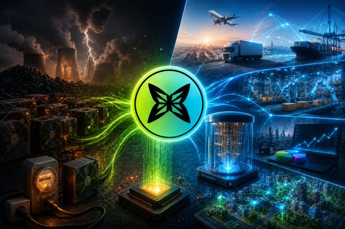 The image presents a vibrant graphic design featuring an intricate network of technology components, including computers, laptops, and cell phones. The main element in the scene stands out with a black butterfly, which serves as the focal point for the entire composition. Around this central symbol, there are numerous representations of different technologies such as airplanes, power plants, and other gadgets, each contributing to the overall theme.
