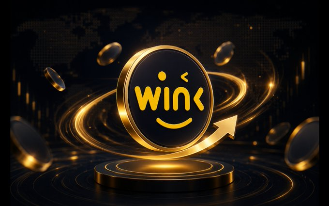 This image prominently features the "WINk" logo, a cryptocurrency token, surrounded by simulated data streams and coins, visually representing the dynamic data solutions discussed in the accompanying text. The upward arrow further suggests growth and development, aligning with the theme of tailored data solutions for Tron developers.
