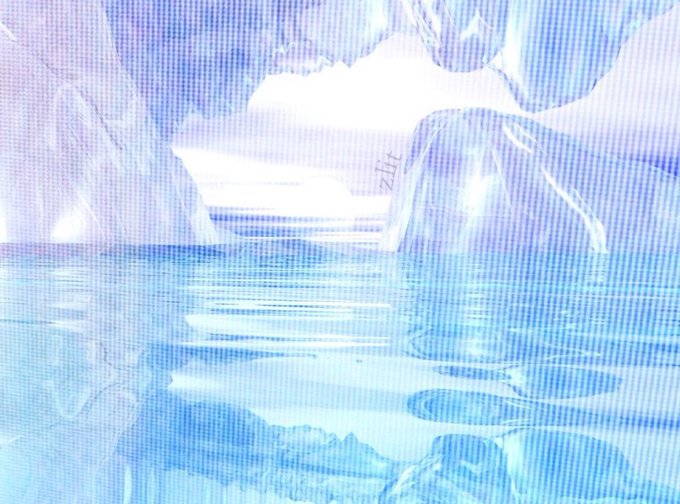 An ethereal, abstract seascape with soft blue and purple hues depicts an iceberg-like formation floating on tranquil waters. The dreamy, aquatic imagery evokes a sense of cold isolation, visually reinforcing the post's message about looking beyond major platforms like Binance for career opportunities.

Faint text reading "edit" appears diagonally in the upper-right area.