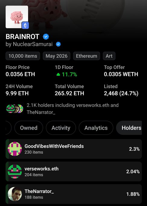 In the image, there's a table that shows the details of Brainroot, an online marketplace for rare and valuable items. The table lists various things available for sale on the site, including a collection of 50 items. The post contains information about Brainrot, discussing its popularity among users and how much they are willing to pay for it. Some people have been accumulating brainrot content in their profiles on this platform, with an average of 100 items per user. This suggests that there is a strong interest in brainrot, leading to its high value within the market.