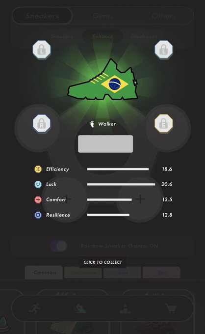 The image shows a black screen displaying a soccer shoe with a green and white design, along with icons representing different game modes or features such as "SKATEARTS", "SKATEARTS_OPTIONS", "SKATEARTS_OPTIONS_LIMITED", "SKATEARTS_OPTIONS_BONUS", "SKATEARTS_OPTIONS_LIMITED_BONUS", and "SKATEARTS_OPTIONS_BONUS_LIMITED". The screen also has a game mode icon, which is the main focus of the image.