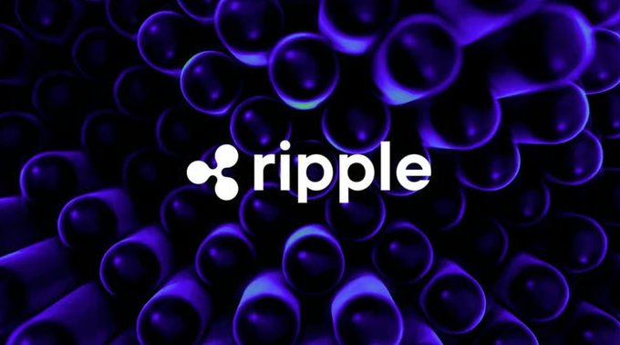 The Ripple logo is showcased against a dark, abstract background, symbolizing the company's growing role in agentic transactions on the XRP Ledger.