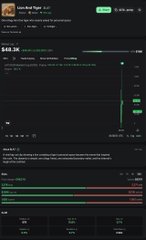 A Robinhood app screenshot displays Louis-René 'Lou' Page's portfolio holding 5 shares of ASTS at $84.16, with a chart showing a steep recent price spike. The image illustrates the trading outcome referenced in the post, where the user took a 2x gain on a $66 entry but warns followers that attempting such leveraged trades could result in total loss.