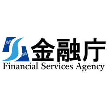 The image shows the logo of Japan's Financial Services Agency (金融庁), which features the agency's name in both Japanese kanji and English. This logo relates to the accompanying news about cryptocurrency transfer regulations, as the FSA is the Japanese regulatory body responsible for overseeing and tightening these new cryptocurrency transfer rules.