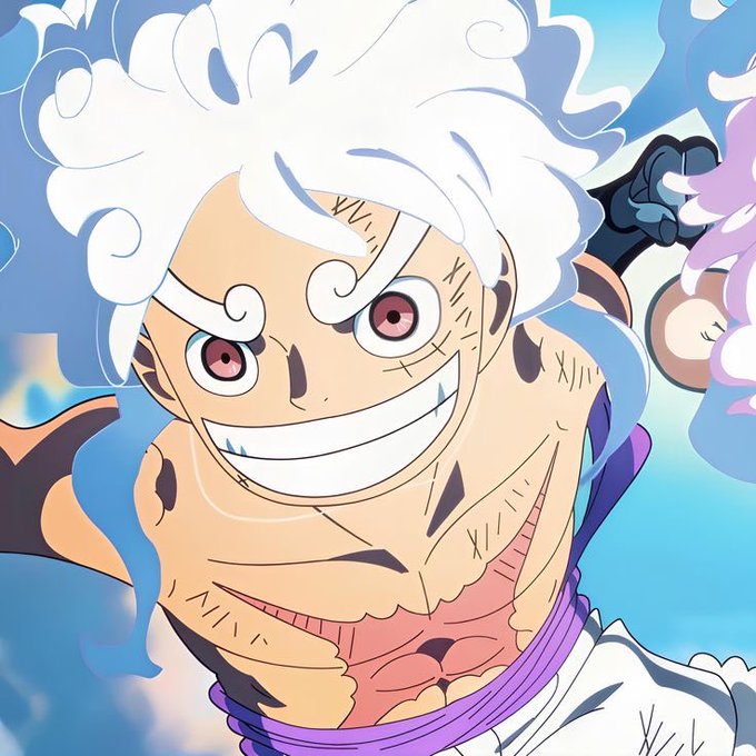 The image features a cartoon character with white hair wearing a purple outfit. The character has a big smile and appears to be in a fighting stance or ready for action. The caption "gm ct, lock in arc." suggests that this character is part of an anime series or comic book, possibly from the creator of the post.