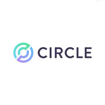 The image displays the Circle logo alongside the word "CIRCLE," representing Circle, the company behind the $CRCL ticker mentioned in the post about receiving a trust charter from the New York Department of Financial Services.