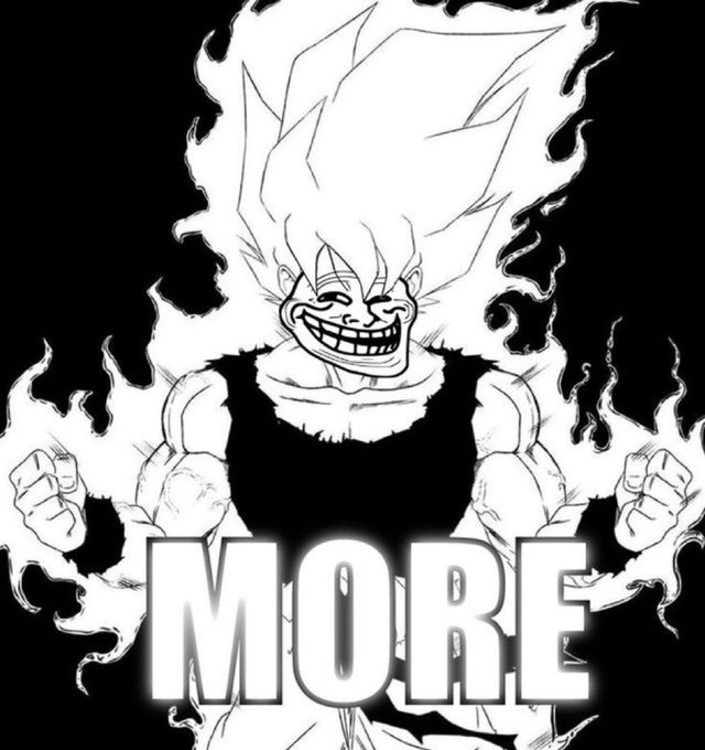 The image features a black and white illustration of a muscular man with a large head and a big smile, wearing a tank top that says "more". The text above him reads "More", which seems to be a reference to the phrase "Billions" in the caption below it. The overall theme of the image is related to the concept of "billions" or "millions", possibly suggesting a connection between the man's physical strength and the vastness of the universe, as well as the idea that there are endless possibilities for growth and improvement.