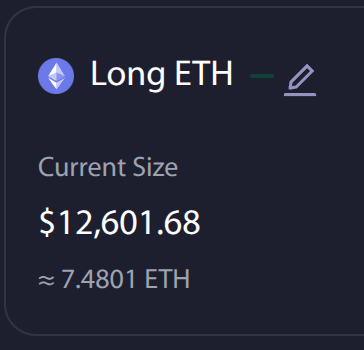 The image shows a close-up of a computer screen displaying an information page with text, including the terms "Long Eth" and "Current Size" alongside a dollar amount of $12,601.83. This could be related to the concept of cryptocurrency or some other financial topic. The post appears to be written by @protocol_fx and is titled "Feels like about the right time to try these things." It seems that there might be an event or situation in which people would consider exploring this particular cryptocurrency, perhaps due to its rising popularity or potential benefits for their investments.
