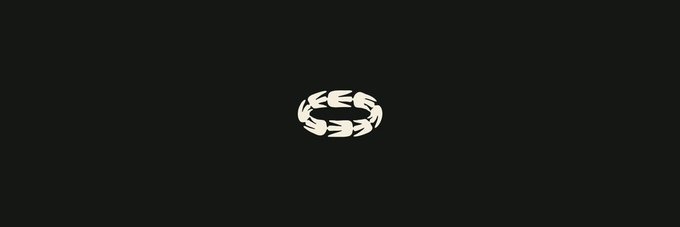 A minimalist black banner featuring a centered white laurel wreath logo, likely representing the @commonsmade platform mentioned in the tweet. The wreath symbolizes achievement or ranking, fitting the context of the author referencing their "Top 1000" status and thanking supporters who vouched for them.