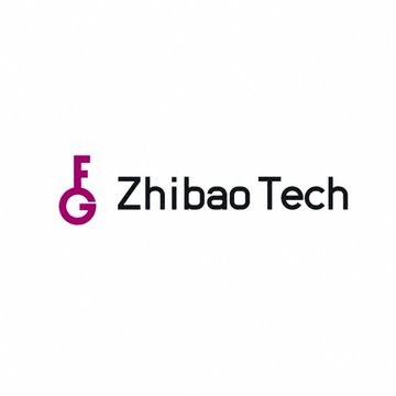 The image displays the Zhibao Tech logo, featuring a stylized purple "FG" key icon next to the company name. This corresponds to the post about Zhibao Technology's recent Bitcoin treasury acquisition, as the logo identifies the public company that just purchased 2,380 BTC through a $154.7M private placement with non-U.S. investors.