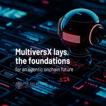The image features a futuristic robot ball sitting atop a computer screen, surrounded by various lines of code. The text "MultiversX" can be seen at the top left corner, while "xPortalApp" is located near the bottom right corner. The background consists of a black and red color scheme with a lot of white text that reads: "The vision is even move closer $Egld @MultiversX @xPortalApp #SUPERNOVA #AIAgent @ArgenticNetwork #Nfts Art And Collectable $TIME @BoredApeXClub @RektNerdsNFT Layer No Third Party Ownership Breaking Frontier Without A Noise Superior Technology with A Lot Of Solution". The robot ball is positioned in the center of the image, surrounded by lines of code and text.