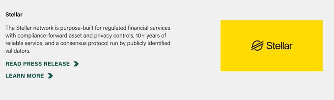 "It's no longer coming soon." DTCC just listed XLM as a CURRENT network in their tokenization infrastructure. First up: Russell 1000, ETFs, and U.S. Treasuries.