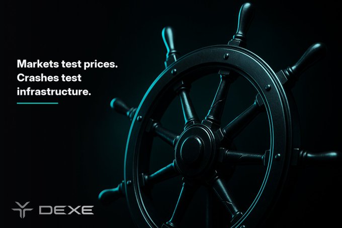 The image features an old black steering wheel with a quote about protocols written above it, which reads "Bloody day across markets. Every crisis since 2022 has the same lesson: protocols with fast governance survive. Protocols without it get exposed. If your DAO can pause contracts in hours - today is when that matters. If your treasury can rebalance without a 7-day vote - today is". The steering wheel serves as a visual representation of the importance of protocols and their role in ensuring smooth operations, even during challenging times or crises.