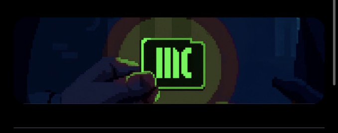 A glowing green digital interface with three vertical bars is shown against a dark, moody background. This abstract icon likely represents the player's in-game character or capability screen, fitting the post's topic about trying out different "Spy" roles like Defend, Recon, and Sabotage.