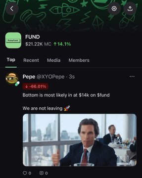 A social media platform with a chat feature where an account named "@pumpfun" has just joined the community and has posted about their interest in bitcoin, specifically mentioning $pump funds. The conversation includes information about the app's functionality, as well as discussions related to trading Bitcoins or other cryptocurrencies.