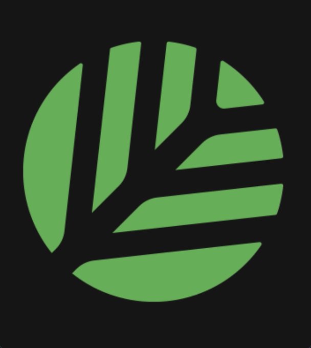 A green circular logo with stylized geometric elements on a black background, resembling the iKON logo.