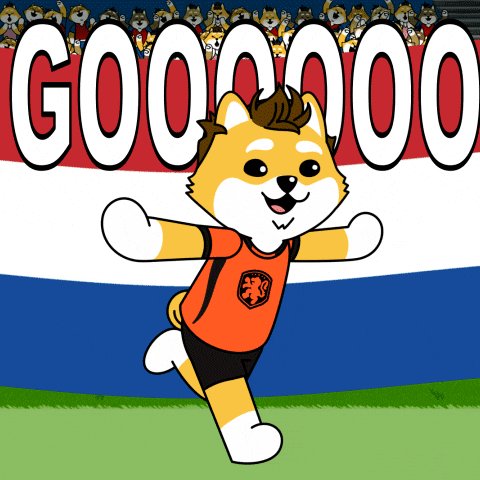 urnation of a cartoon character, dressed as a dog and holding a trophy, with the text "GOODOO" above it.