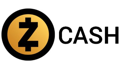 The Zcash logo, featuring a stylized 'Z' inside a gold and black circular emblem next to the word 'CASH'.