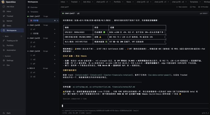"The main focus of this post is to emphasize that OpenAlice can deliver good results for trading with GLM 5.2".