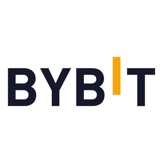 The Bybit logo, displayed in dark navy blue with an orange vertical bar replacing the 'I' in 'BYBIT'.