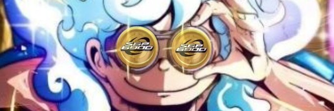An anime-style character with white hair wearing sunglasses that reflect "SEP 8500" with sunburst glare effects.