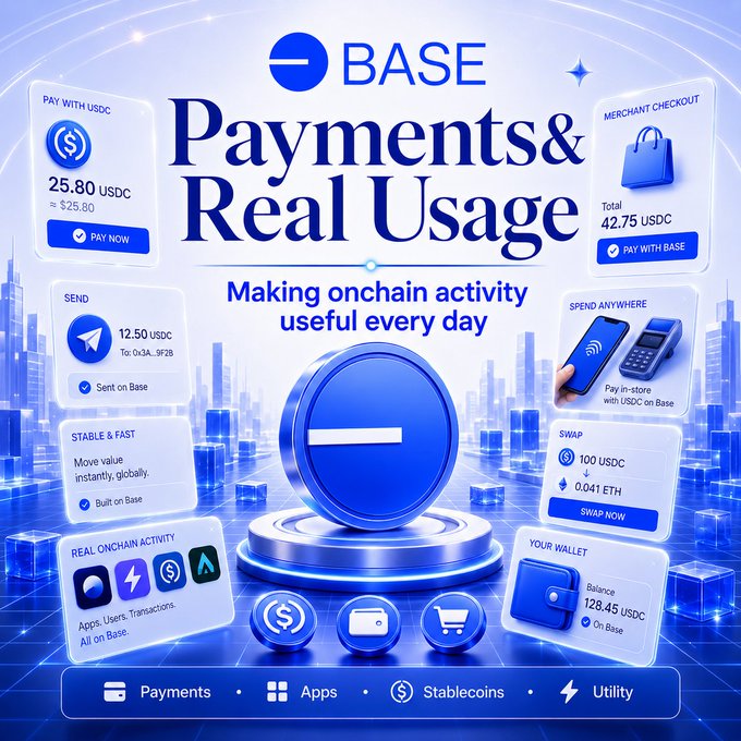 The image features a blue background with various icons related to payments and real usage. The main focus of the image is a large blue circle surrounded by smaller circles representing different payment methods such as Bitcoin, Ripple, and Litecoin. The text on the image reads "Base payments & real usage" and provides information about how to make payments using these methods.