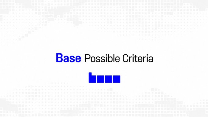 𝗔𝗶𝗿𝗱𝗲 𝗖𝗿𝗶𝘁𝗲𝗿𝗶𝗮 @base has not officially confirmed an airdrop or $BASE token, but at BaseCamp 2025, Jesse Pollak said the team is exploring a network token. This could be related to the post about base possible criteria as it might involve a discussion on the potential use of tokens in determining the base possible criteria for a project or game.