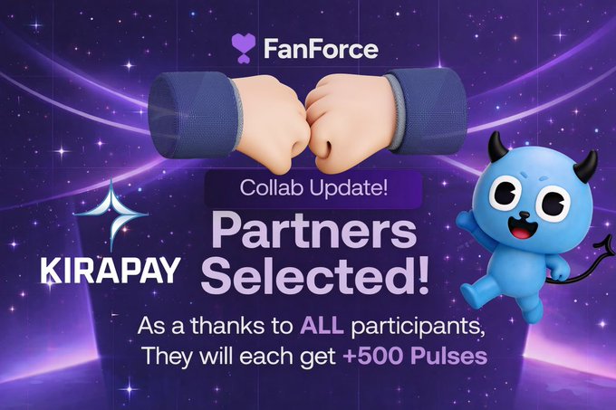 ikiraay.com banner promotes a Fanforce collaboration update, featuring a blue monster and text about selected partners.