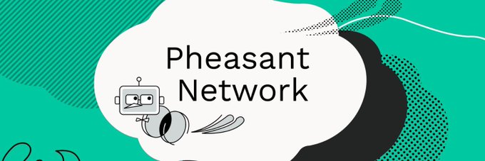 A bold teal-and-black graphic featuring a cartoon robot with the text "Pheasant Network," visually introducing the brand as the post explains how it simplifies the hidden complexity of cross-chain transactions across networks, bridges, and liquidity.